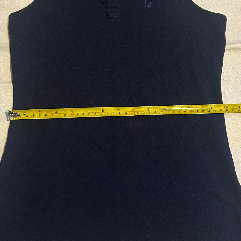 Navy Collared V-Neck Tank Top - Picture 7 of 16